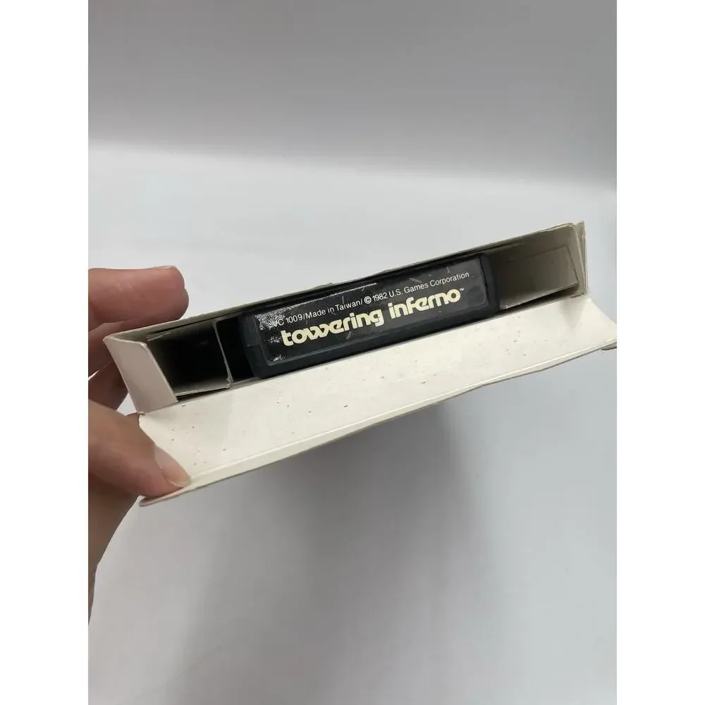 1982 Atari Towering Inferno Cartridge Complete With Manual, Tested